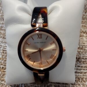 Laura Ashley Tortoise Shell Women's Bangle Watch